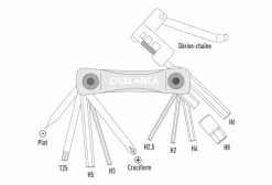 CHULLANKA COMPLETE TOOL 11 FONCTIONS Multi Outils Cycle (Entretien Et Outillage) -Entretien Soldes 14273905e30fb5f443854.13657742