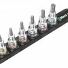 Wera - Set Embouts Allen (6 Pans) - 1/2 Avec Fonction Retenue Vis - 6 Pces