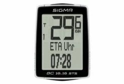 Compteur Sans Fil SIGMA BC 16.16 STS CAD Noir