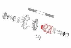 Corps De Roue Libre Sram Pour Moyeu Shimano MTH 406